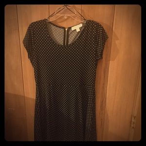 P/L Micheal Kors Navy Polka Dot Dress